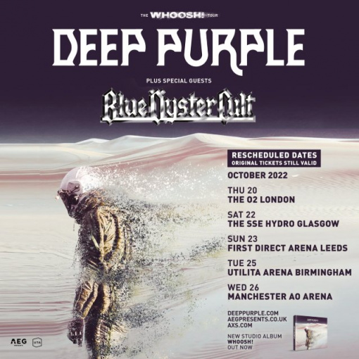DEEP PURPLE's U.K. Tour Pushed Back To October 2022, Two Months After IAN GILLAN's 77th Birthday